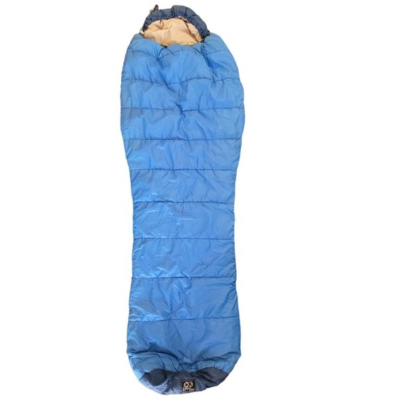 Snow Lion Mountaineering Mummy Sleeping Bag 33x95 Blue Camping Outdoors